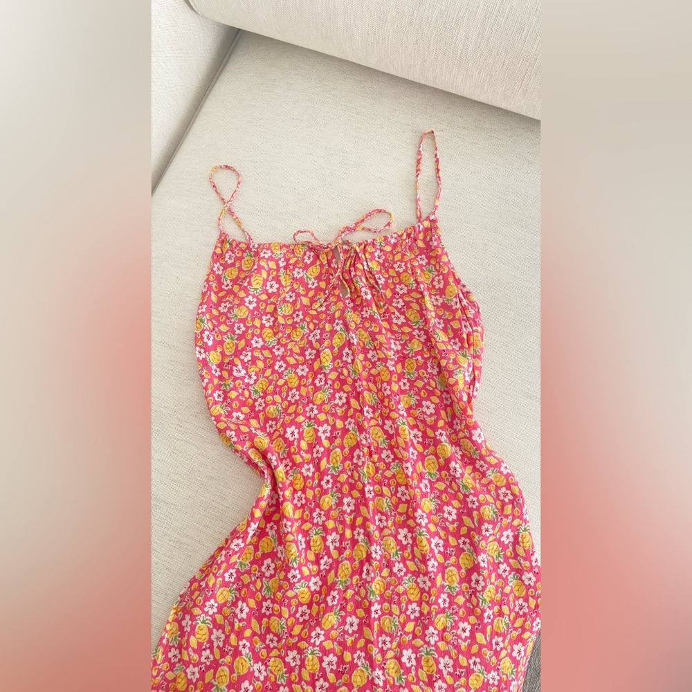 VINTAGE Floral Pink Sundress -SIZE S/M - Picture 8 of 8